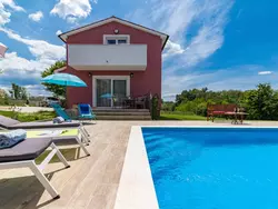 Ferienhaus Villa May in Općina Tinjan - 8 Personen, Hund erlaubt