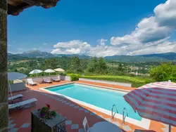 Ferienhaus La Terrazza Rosata in Camporgiano - 12 Personen, Hund erlaubt