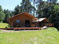 Bild zur gratis inserierten Ferienwohnung Safarizelt in Hohenlychen mit Garten und Grill.