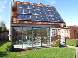 Bild zur gratis inserierten Ferienwohnung mit Wintergarten und Garten am Deich.