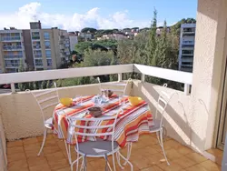 Bild zur gratis inserierten Ferienwohnung Wohnung für 5 Pers. mit Klimaanlage im Zentrum von Ste Maxime.