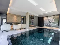 Bild zur gratis inserierten Ferienwohnung Loge aux Loups, Innenpool, Sauna, nahe am See.