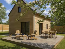 Bild zur gratis inserierten Ferienwohnung Charmantes Holzhaus in einer grünen Umgebung.