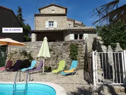 Ferienhaus Haus für 6 Personen mit eigener Terrasse in Saint-Paul-le-Jeune - 5 Personen, Hund nicht erlaubt