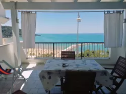 Bild zur gratis inserierten Ferienwohnung Zwei-Zimmer-Wohnung mit Meerblick.