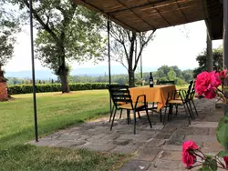 Bild zur gratis inserierten Ferienwohnung in Reggello mit privatem Patio.