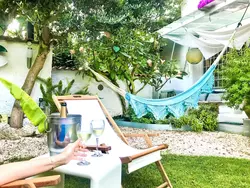 Bild zur gratis inserierten Ferienwohnung Rom Palocco - Wohnung mit Garten.