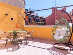 Bild zur gratis inserierten Ferienwohnung Casa dell'Aviatore große Gartenterrasse.