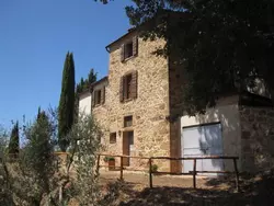 Bild zur gratis inserierten Ferienwohnung Casa Mulinello, Blick auf das Tal von Montepulciano.