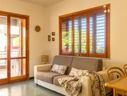 Bild zur gratis inserierten Ferienwohnung Wohnung 'Blue Wood' in Strandnähe.