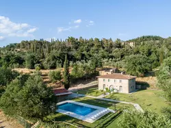 Bild zur gratis inserierten Ferienwohnung Elegante Villa mit privatem Pool in der Nähe von Cortona.