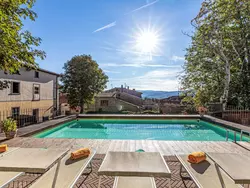 Ferienwohnung Wohnung in einer alten Villa mit Schwimmbad in Pratovecchio Stia - 7 Personen, Hund erlaubt