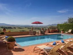 Bild zur gratis inserierten Ferienwohnung Luxuriöse Villa mit privatem Pool in der Nähe von Pisa Volterra.