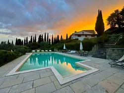 Ferienhaus Villa mit Pool und zauberhafter Aussicht in Loro Ciuffenna - 8 Personen, Hund erlaubt