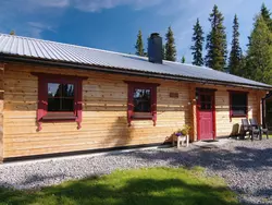 Ferienhaus Charmantes Blockhaus, Sauna und Kamin in Bergs kommun - 4 Personen, Hund erlaubt
