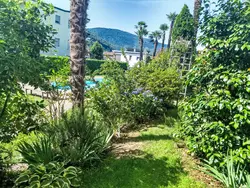 Ferienwohnung 2 Zimmer Gartenwohnung mit Pool in Caslano - 4 Personen, Hund nicht erlaubt