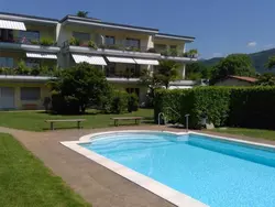 Bild zur gratis inserierten Ferienwohnung Gartenwohnung im Tessin mit Swimmingpool.
