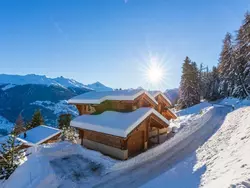 Bild zur gratis inserierten Ferienwohnung Luxuriöses Chalet mit privatem Spa und großem Panorama.