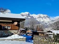 Bild zur gratis inserierten Ferienwohnung Chalet Haus (bei Einfahrt grosser Nussbaum ).