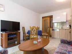 Bild zur gratis inserierten Ferienwohnung 2-Zimmer-Wohnung mit 1 Badezimmer und Terrasse.