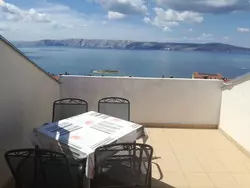 Bild zur gratis inserierten Ferienwohnung Wohnung mit Blick auf das Wasser.