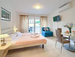 Bild zur gratis inserierten Ferienwohnung Studio-Apartment A6 im Erdgeschoss.