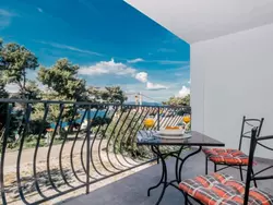 Bild zur gratis inserierten Ferienwohnung Wohnung Esthera 4 mit Balkon mit Meerblick.