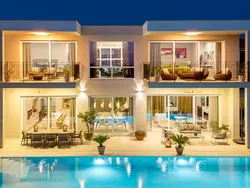 Bild zur gratis inserierten Ferienwohnung Ferienvilla "Monte Bibali" mit Infinity-Pool.