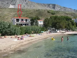 Bild zur gratis inserierten Ferienwohnung Große Ferienwohnung in Duće mit Privatem Balkon und Meerblick.