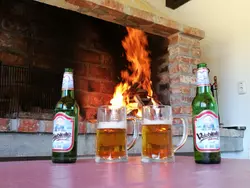 Bild zur gratis inserierten Ferienwohnung mit Garten, Grill und Terrasse.