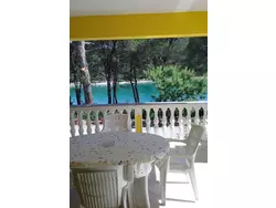 Bild zur gratis inserierten Ferienwohnung mit Terrasse am Meer.