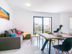 Bild zur gratis inserierten Ferienwohnung Wohnung "Nevia B6" mit Blick auf das Wasser.