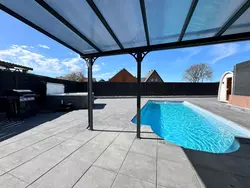 Ferienhaus mit privat Hottub und Klima. in Neubörger - 4 Personen, Hund erlaubt