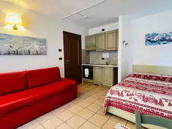Ferienwohnung Studio 3-4 p. Bett , Residenz Villa Frejus in Bardonecchia - 3 Personen, Hund erlaubt
