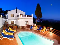 Ferienhaus Villa La Noria, mit privatem Pool, Wifi, Garten in Comares (La Axarquía) - 15 Personen, Hund erlaubt