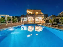 Ferienhaus Villa Botin, beheizter Pool, AC, Meerblick in Cútar (La Axarquía) - 9 Personen, Hund erlaubt