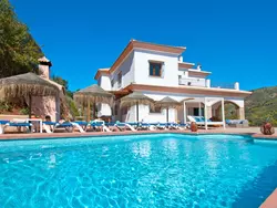 Ferienhaus Villa Las Palomeras, Wifi, beheizter Pool, AC. in Comares (La Axarquía) - 11 Personen, Hund erlaubt