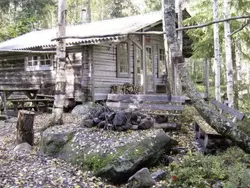 1. Bild zum Ferienhaus Holzhütte für das wahre Naturerlebnis am See.