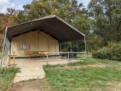 Ferienhaus Parc de la Brenne - Safaritent in Prissac - 6 Personen, Hund erlaubt