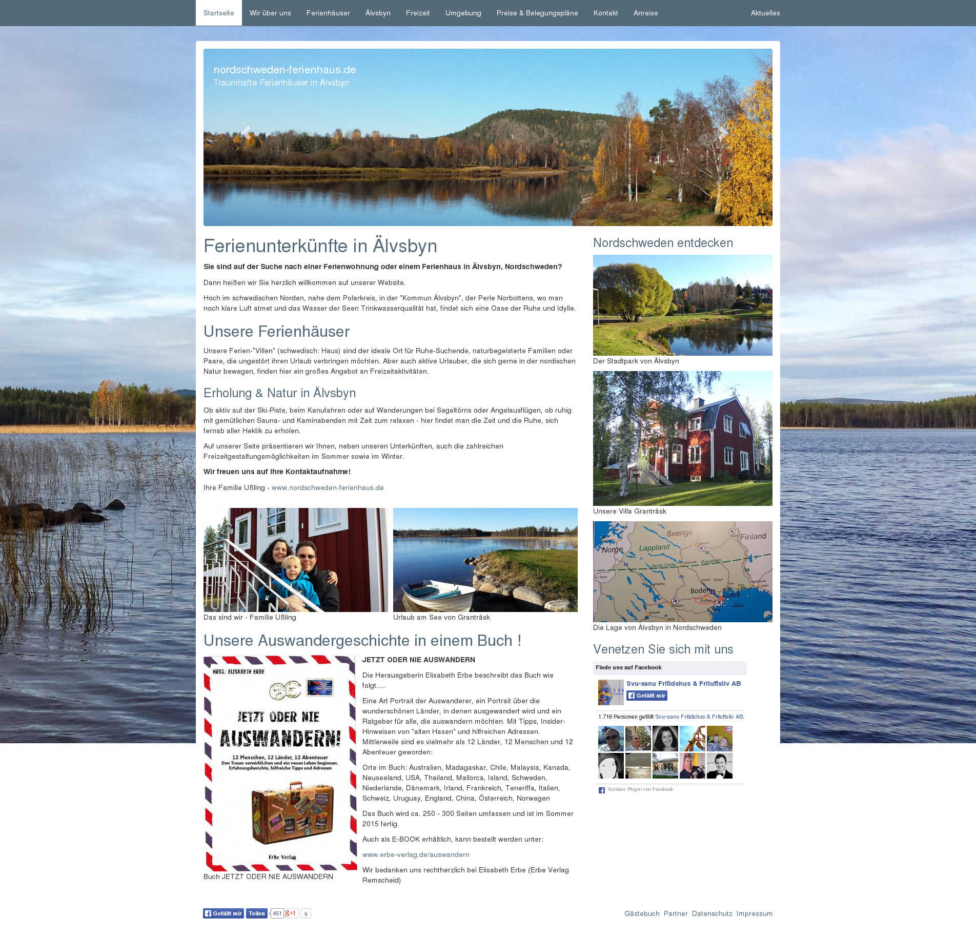 Ferienhäuser in Nordschweden