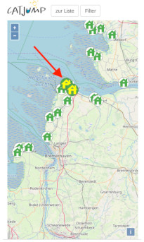 Bild mit Top-Inserat auf der Landkartensuche auf dem Handy