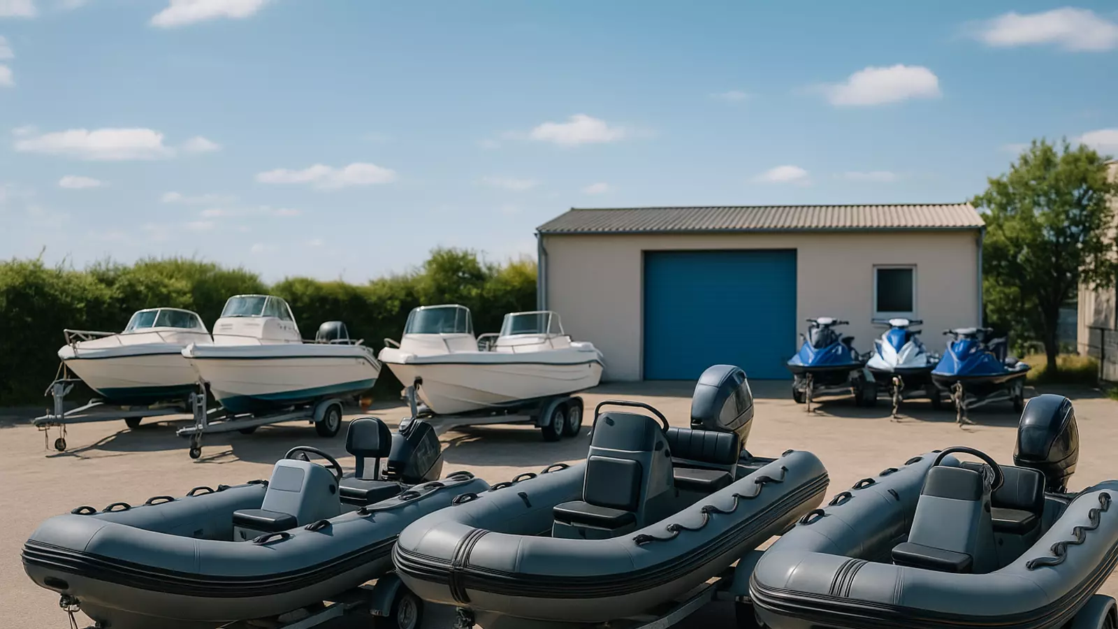 Bootsverleih Rerik - Boote am Anleger