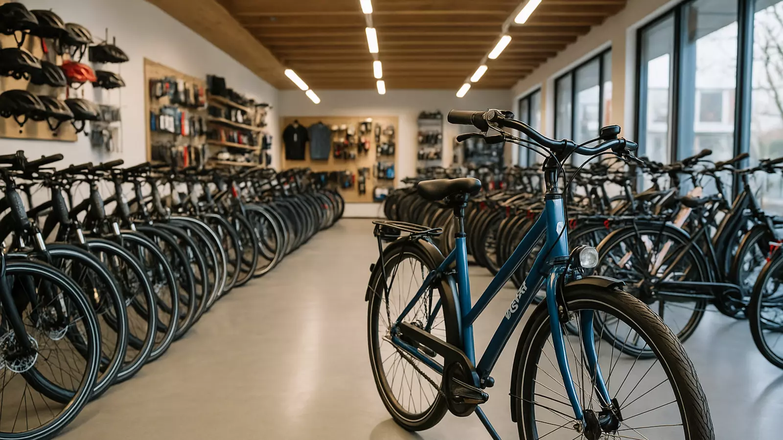 Ladengeschäft Fahrradverleih Fahrrad Fun in Rerik von innen